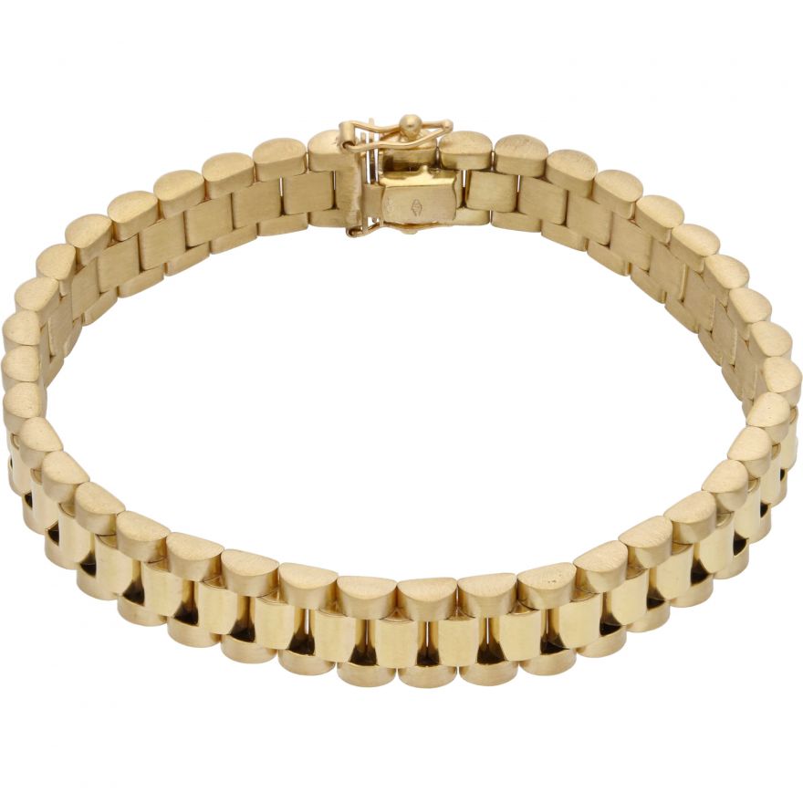 9ct Yellow Gold Solid ROLEX Presidential Style Bracelet -7.5