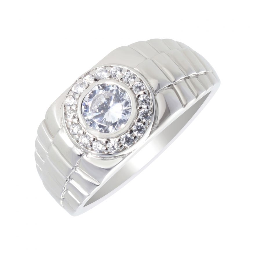 Men's Silver Solid Wedding Band Ring 8mm – Bijou Jewellery