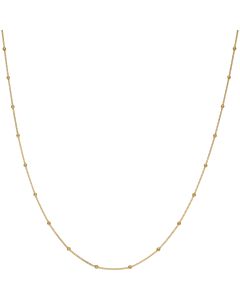 New 9ct Yellow Gold 20" Bobble Station Satellite Chain Necklace