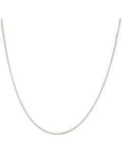 New Stering Silver 30 Inch Woven Wheat Link Chain Necklace