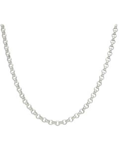 New Sterling Silver 24 Inch Round Belcher Chain Necklace 1oz