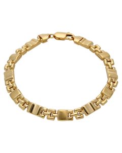Pre-Owned 18ct Yellow Gold 8.25 Inch Fancy Link Bracelet