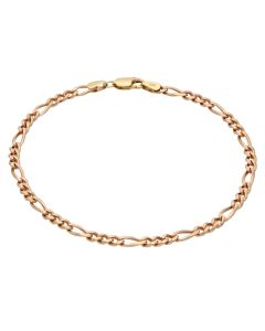Pre-Owned 9ct Yellow Gold 8.25 Inch Figaro Bracelet