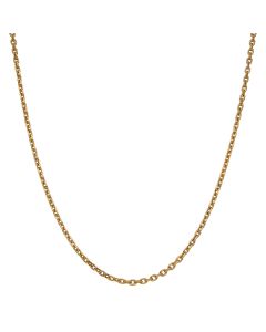Pre-Owned 9ct Gold 17.5 Inch Diamond-Cut Belcher Chain Necklace