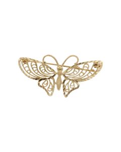 Pre-Owned 9ct Yellow Gold Butterfly Brooch
