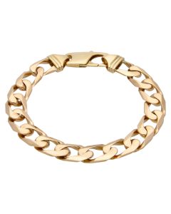 Pre-Owned 9ct Yellow Gold 8 Inch Heavy Curb Bracelet