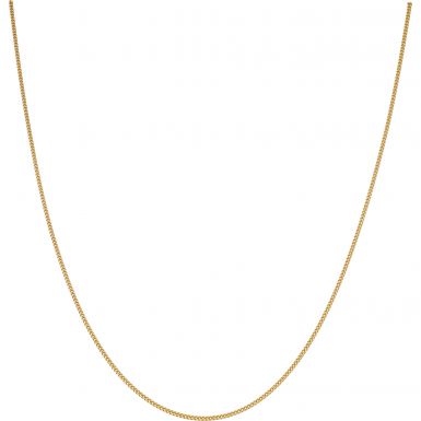 New 9ct Yellow Gold 22" Close Link Curb Chain Necklace