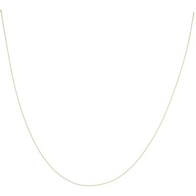 New 9ct Yellow Gold 16" Fine Curb Chain Necklace