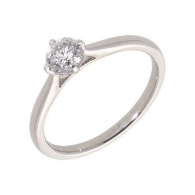New 18ct White Gold 0.50ct Diamond Solitaire Ring