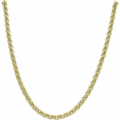 New 9ct Yellow Gold 20" Solid Round Belcher Chain Necklace 1.2oz