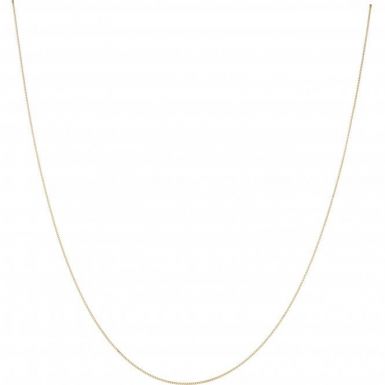 New 9ct Yellow Gold 20" Fine Curb Chain Necklace