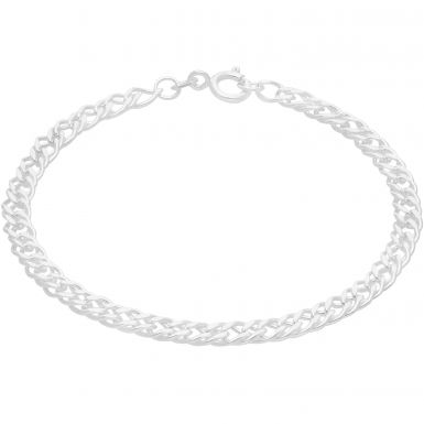 New Sterling Silver 7" Solid Double Curb Bracelet