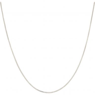 New Sterling Silver 22 Inch Spiga Link Chain Necklace