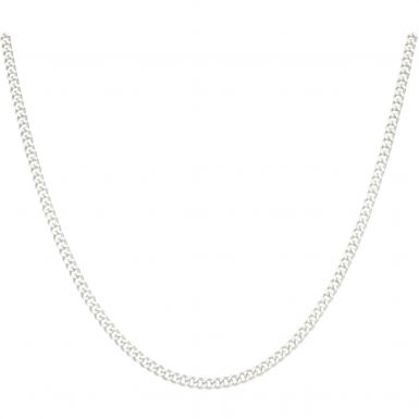 New Sterling Silver Close Curb Link 30 Inch Chain Necklace