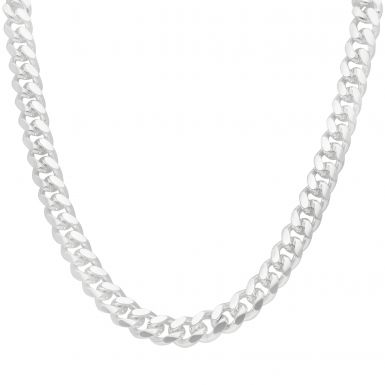 New Sterling Silver 24" Cuban Curb Link Chain Necklace 4.9oz