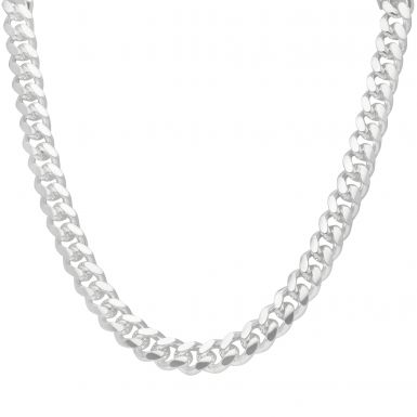 New Sterling Silver 28" Cuban Curb Link Chain Necklace 5.7oz
