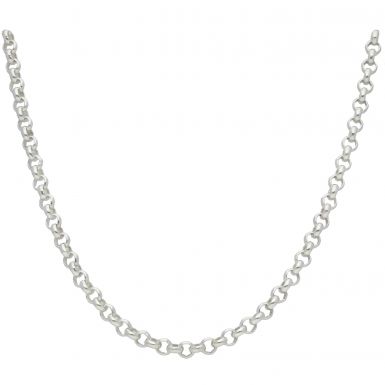 New Sterling Silver 26 Inch Round Belcher Chain Necklace 1.2oz