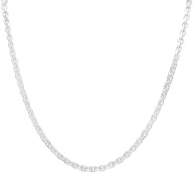 New Sterling Silver 26Inch Diamond-Cut Belcher Cable Link Chain