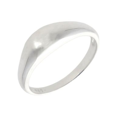 New Sterling Silver Domed Ladies Ring