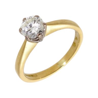 Pre-Owned 18ct Yellow Gold 0.58 Carat Diamond Solitaire Ring