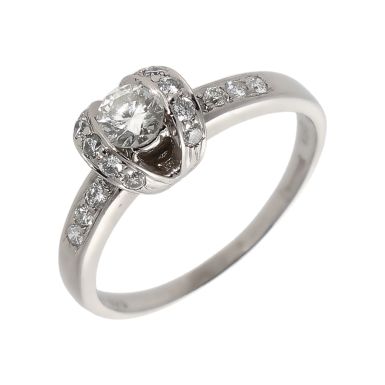 Pre-Owned 18ct White Gold Diamond Solitaire Ring