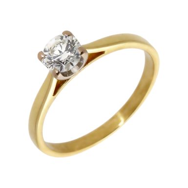 Pre-Owned 18ct Yellow Gold 0.56 Carat Diamond Solitaire Ring
