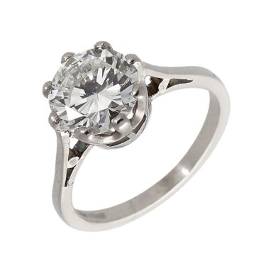 Pre-Owned Platinum 1.55 Carat Diamond Solitaire Ring