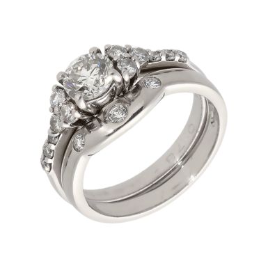 Pre-Owned Platinum 1.25 Carat Diamond Bridal Ring Set