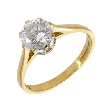 Pre-Owned 18ct Yellow Gold 1.26 Carat Diamond Solitaire Ring