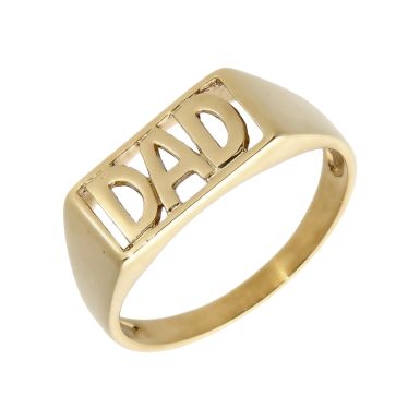 Pre-Owned 9ct Yellow Gold Dad Ring