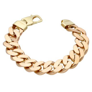 Pre-Owned 9ct Yellow Gold 9.5 Inch Heavy Curb Bracelet