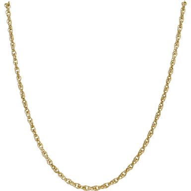 Pre-Owned 9ct Yellow Gold 18 Inch P.O.W Link Chain Necklace