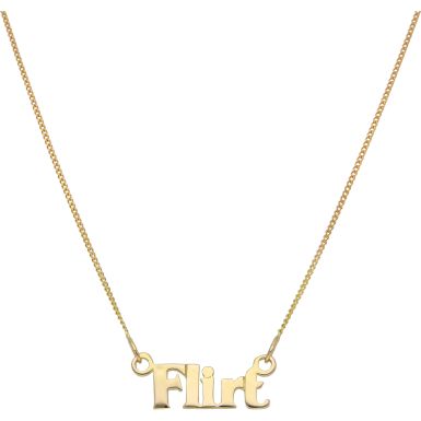 Pre-Owned 9ct Yellow Gold 19 Inch Flirt Necklace