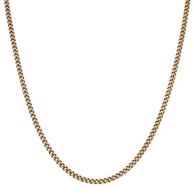 Pre-Owned 9ct Yellow Gold 17 Inch Curb Chain Necklace