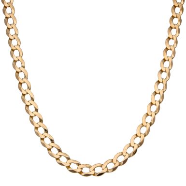 Pre-Owned 9ct Yellow Gold 22 Inch Curb Chain Necklace