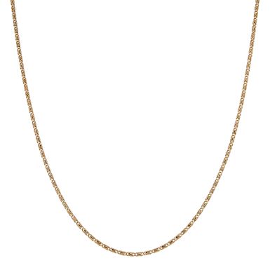 Pre-Owned 9ct Gold 16 Inch Fancy Swirl Link Chain Necklace