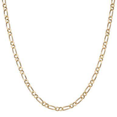 Pre-Owned 9ct Yellow Gold Fancy Infinity Link Chain Necklace
