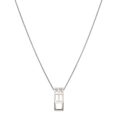 Pre-Owned 9ct White Gold Rennie MacIntosh Style Pendant Necklace