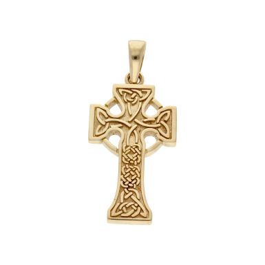 Pre-Owned 9ct Yellow Gold Solid Large Celtic Cross Pendant