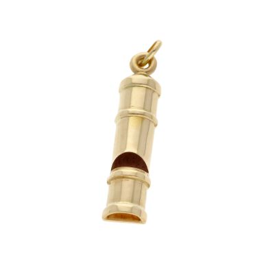 Pre-Owned 9ct Yellow Gold Whistle Charm Pendant