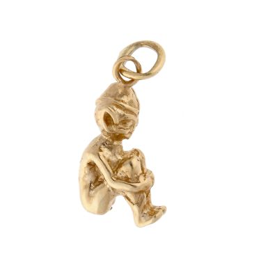 Pre-Owned 9ct Yellow Gold Pixie Elf Charm