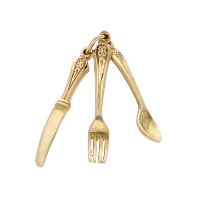 Pre-Owned 9ct Yellow Gold Cutlery Charm