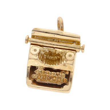 Pre-Owned Vintage 1961 9ct Yellow Gold Typewriter Charm