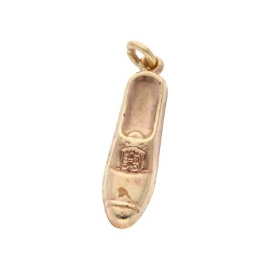 Pre-Owned Vintage 1973 9ct Yellow Gold Hollow Shoe Charm