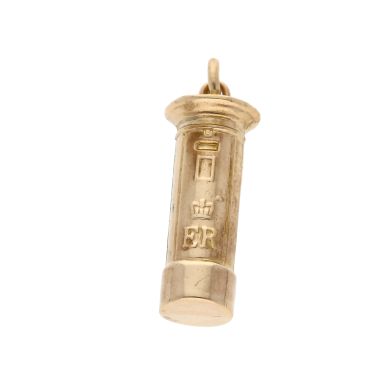 Pre-Owned Vintage 1973 9ct Yellow Gold Post Box Charm