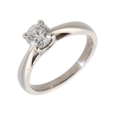 Pre-Owned 9ct White Gold 0.66 Carat Diamond Solitaire Ring