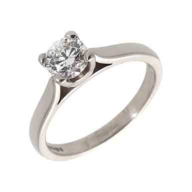 Pre-Owned Platinum 0.63 Carat GIA Diamond Solitaire Ring