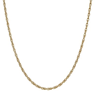 Pre-Owned 9ct Yellow Gold 24 Inch Prince Of Wales Link Chain Necklace