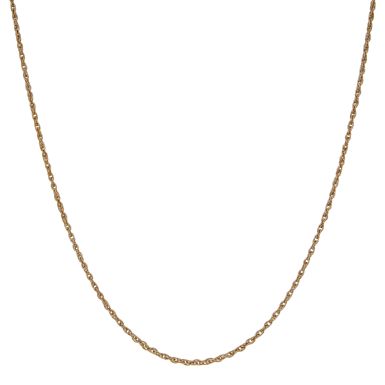Pre-Owned 9ct Gold 18 Inch P.O.W Twist Link Chain Necklace