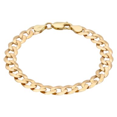 Pre-Owned 9ct Yellow Gold 7 Inch Curb Bracelet